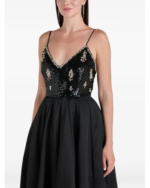 ilta Black Grace Sequin Maxi Dress