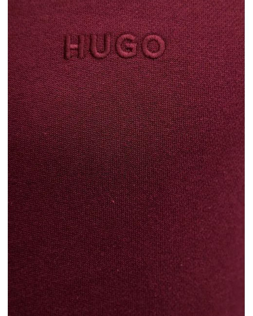 HUGO Hoodie mit Logo-Ärmel in Red für Herren