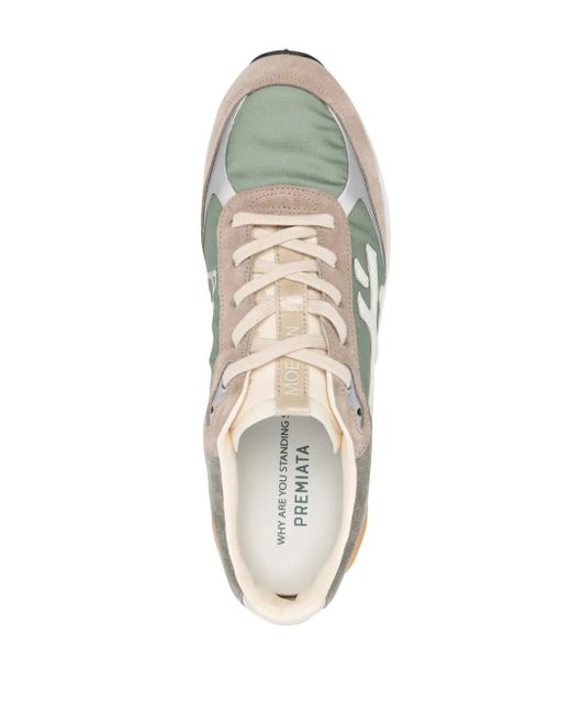 Premiata White Moerun Low-Top Sneakers for men