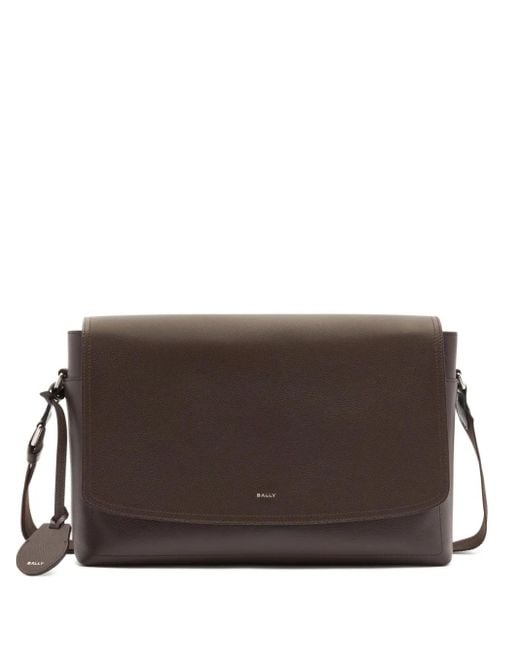 Bally Brown Capitol Messenger Bag for men