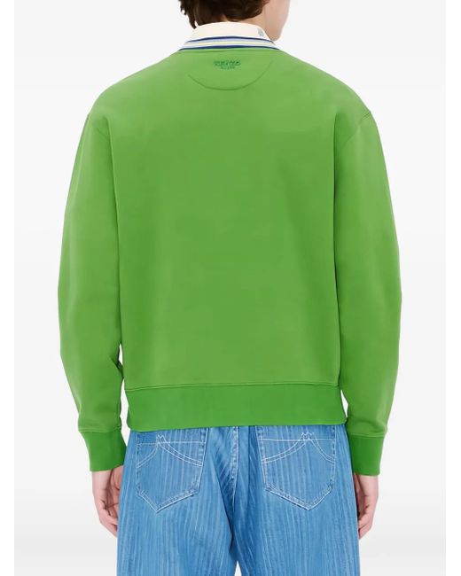 KENZO Trui Met Borduurwerk En Afwerking in het Green voor heren