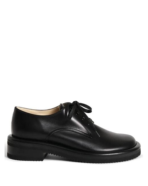 Proenza Schouler Black Pipe Derby Shoes