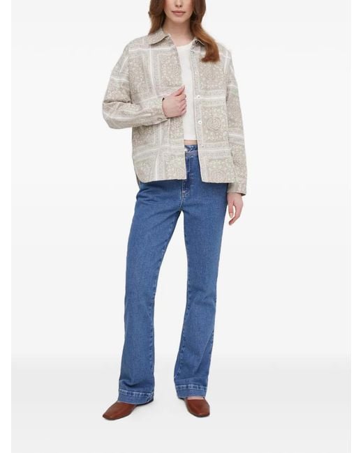Mos Mosh Natural Patterned Shirt