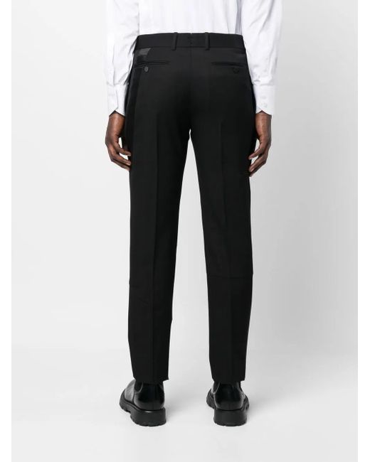McQueen Black Cigarette Trouser Grain De Pant for men