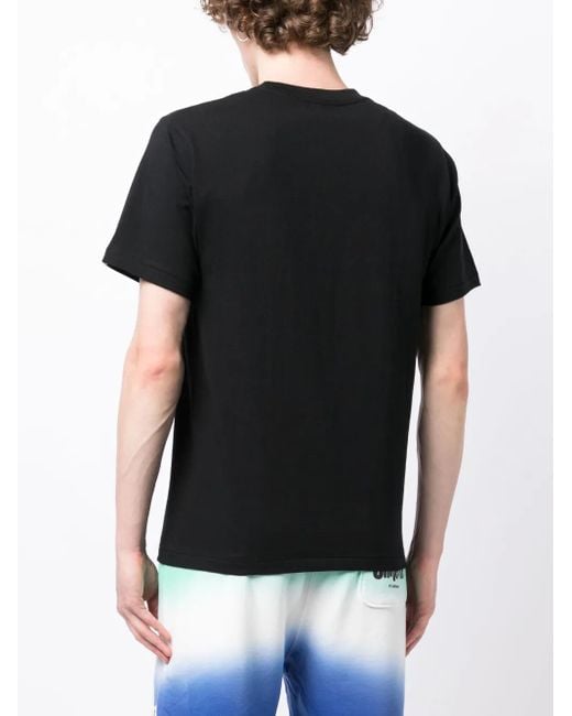 A Bathing Ape Black Logo-Print Cotton T-Shirt for men