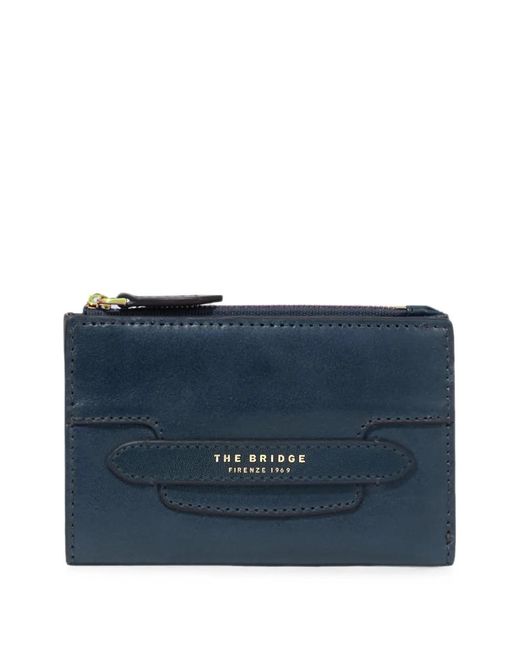 The Bridge Blue Leather Wallet
