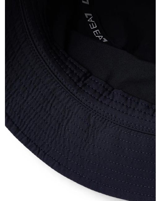 EA7 Blue Logo-Patch Bucket Hat