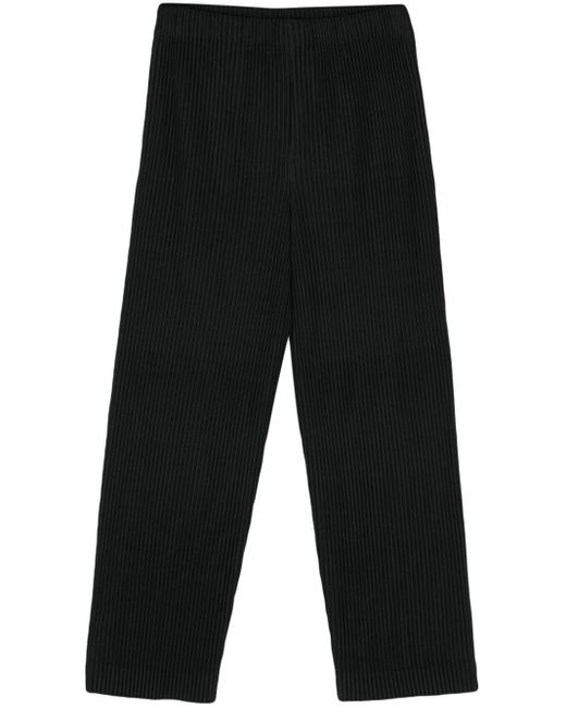 Homme Plissé Issey Miyake Black Mc March Pleated Trousers for men