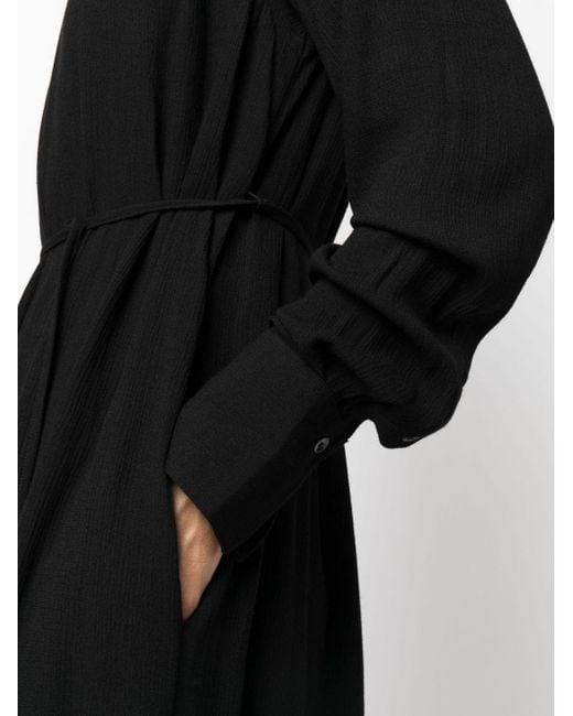 Totême  Maxi-jurk Met Gestrikte Taille in het Black