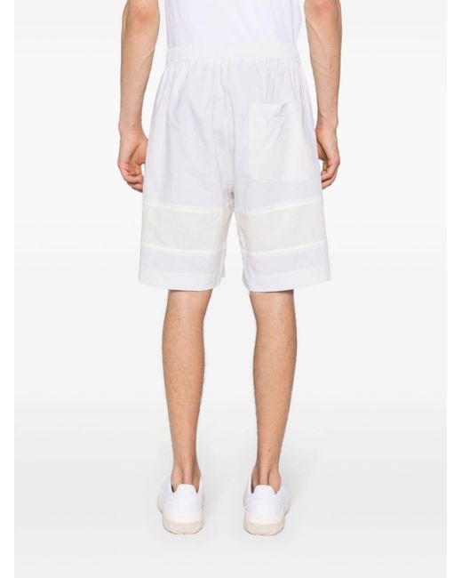 Craig Green White Barrel Cotton Bermuda Shorts for men