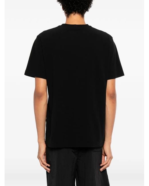 Stone Island Black Logo-Patch T-Shirt for men