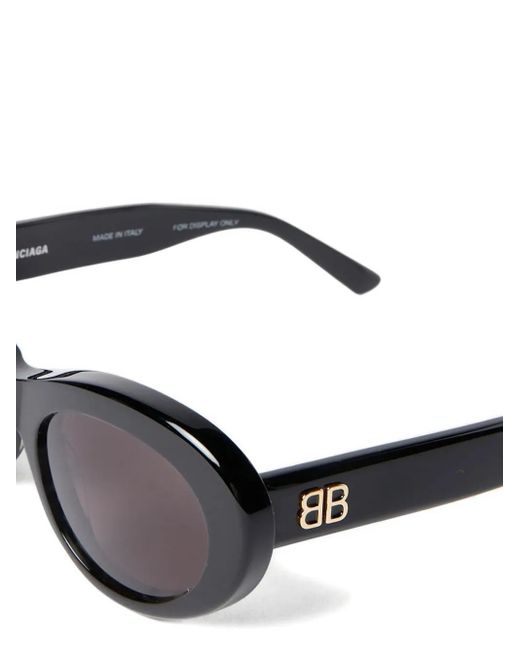 Balenciaga Black Bb-Plaque Sunglasses