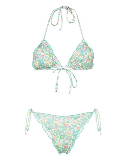 Bikini à fleurs Mc2 Saint Barth en coloris Green