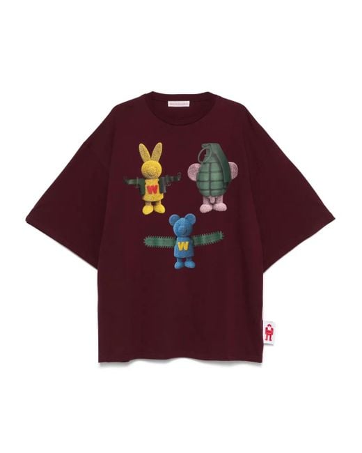 Walter Van Beirendonck Red Toyterror Super T-Shirt for men