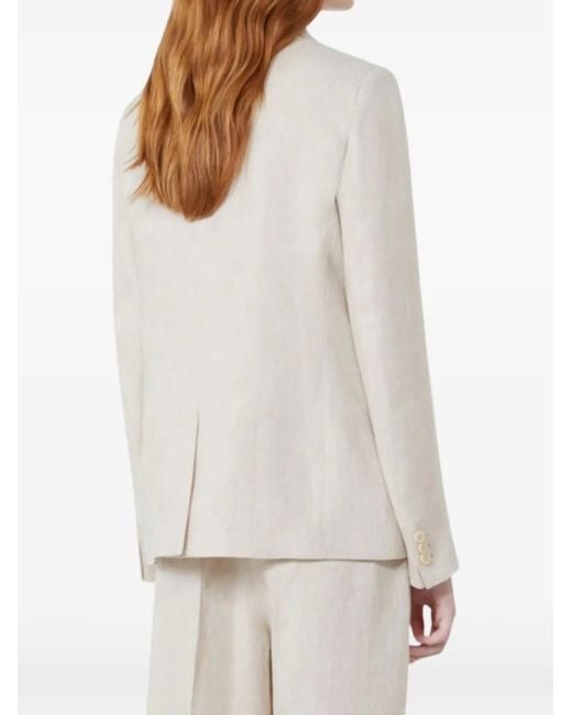 Weekend by Maxmara White Buttoned Blazer