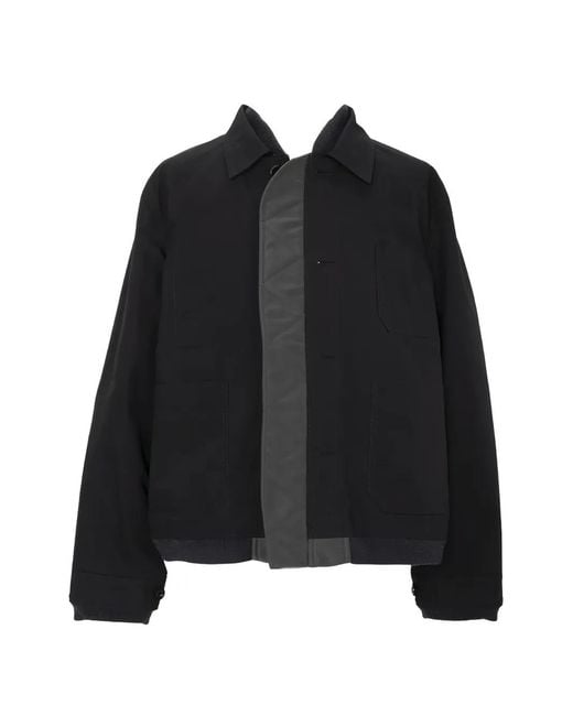 Sacai Black Quilted-Panel Jacket for men