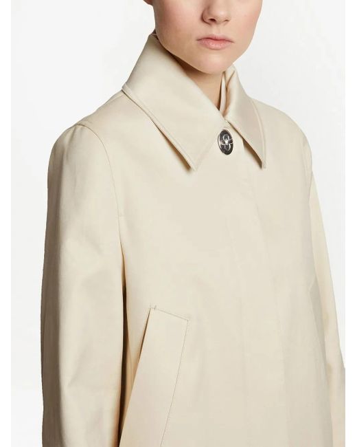 Proenza Schouler Natural Single-Breasted Cotton Coat
