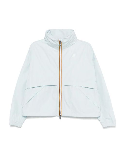 K-Way Blue Aubette Memory Touch Jacket