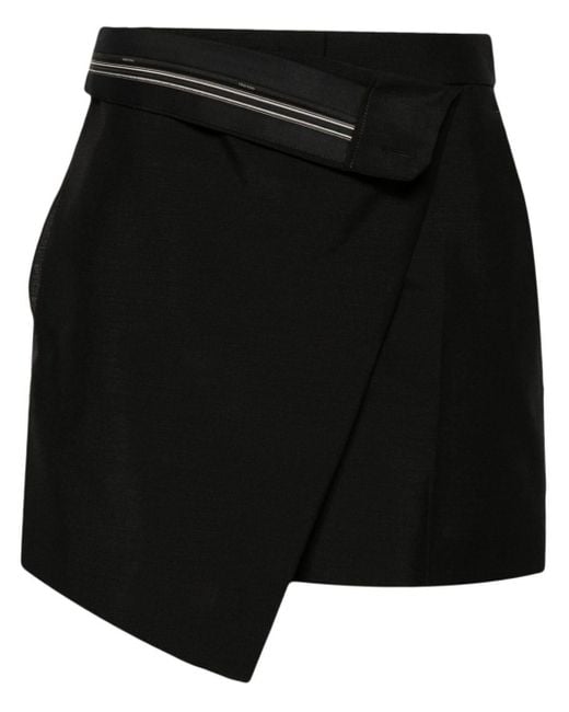 Shorts con cintura plegable Fendi de color Black