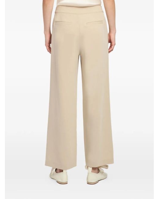 Cinq À Sept White Gilliana Crochet-Detail Trousers