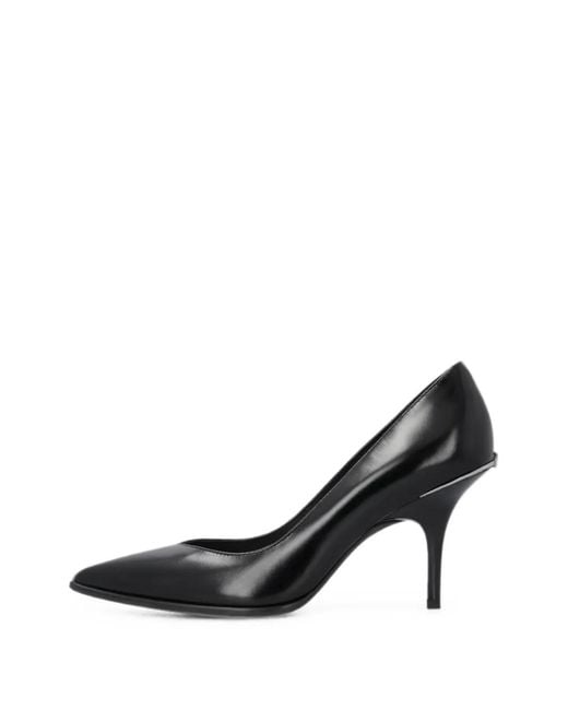 Pinko Black Logo-Plaque Pointed-Toe Pumps