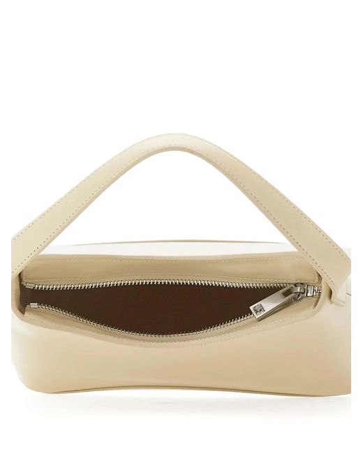 OSOI Natural Top-Handle Zip Shoulder Bag