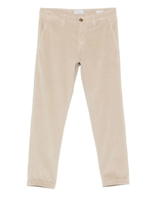 Re-hash Natural Mucha Corduroy Cuffed-Hem Chinos for men
