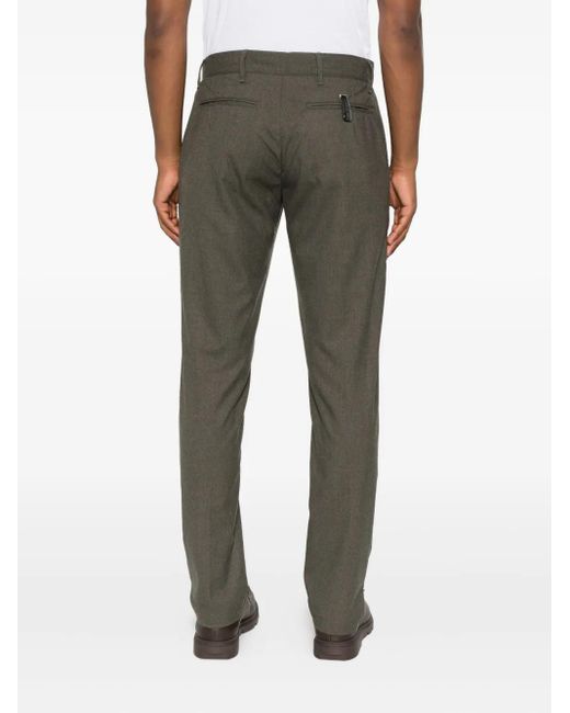 White Sand Gray Jack Button-Fly Trousers for men