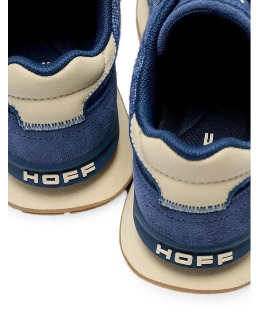 HOFF Blue City Suede-Panelled Textured Sneakers