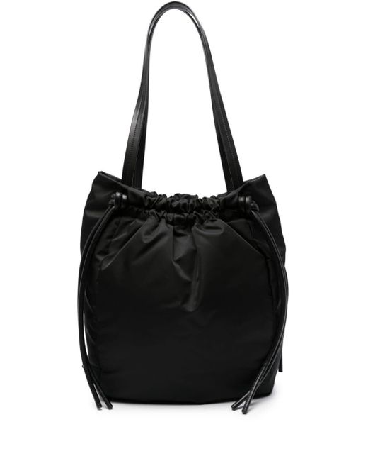Proenza Schouler Black Ruched Shell Tote Bag