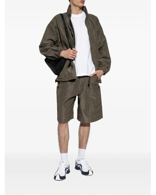 Comme des Garçons Brown Plaid-Pattern Jacket for men
