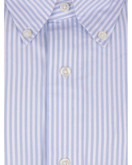 Camicia A Righe di J.Press in Blue da Uomo