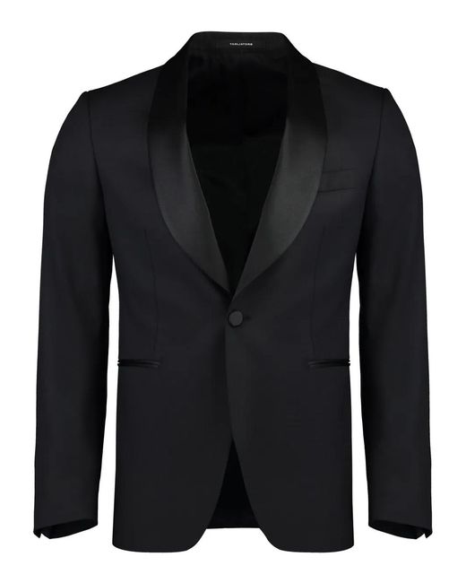 Tagliatore Black Single Breasted Suit for men