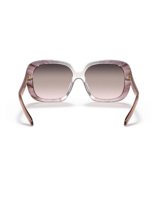 COACH Pink Ombré Square-Frame Sunglasses