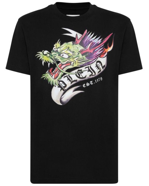Philipp Plein T-Shirt mit Rundhalsausschnitt in Black für Herren