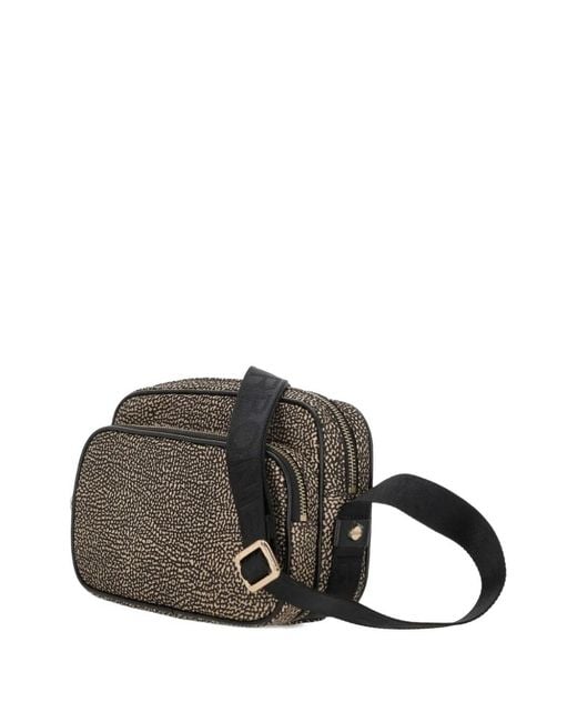 Borbonese Brown Printed Shoulder Bag