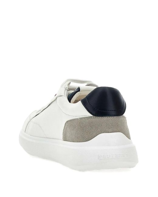 Peuterey White Leather Sneakers for men