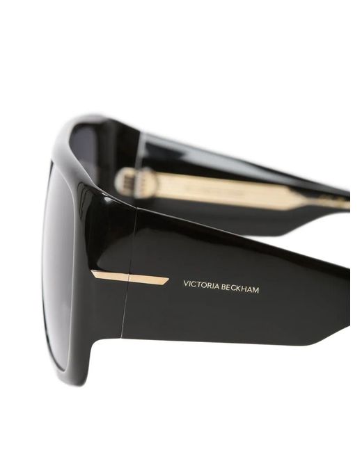 Victoria Beckham Gray Oversized Square-Frame Sunglasses