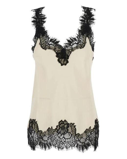 Top Megan Gold Hawk de color Black