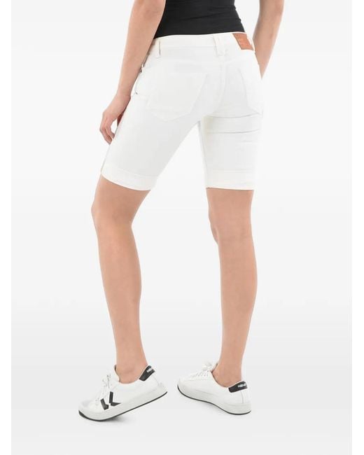 Woolrich White Five-Pocket Shorts