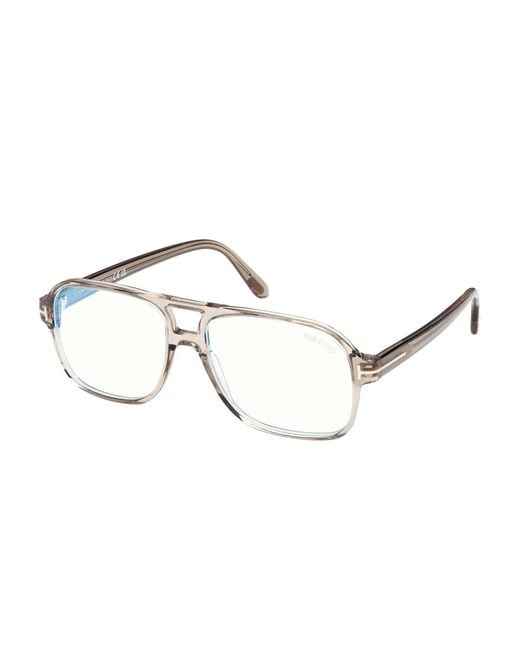 Tom Ford Natural Navigator-Frame Eyeglasses for men