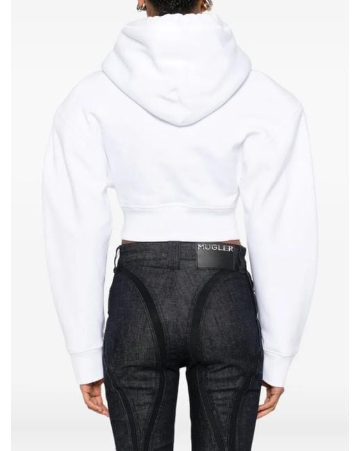 DSquared² White Logo Cotton Hoodie