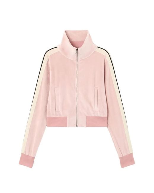 Palm Angels Pink Chenille Track Top