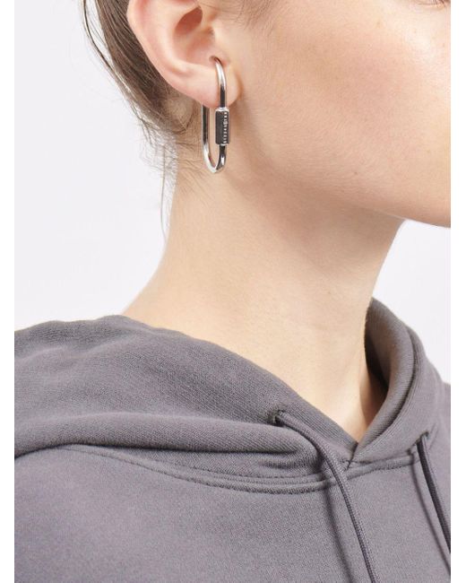 Maison Margiela シルバー シングル フープピアス 人気