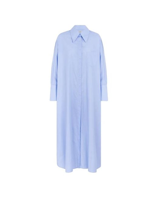 CAYET Blue Caetana Maxi Overshirt