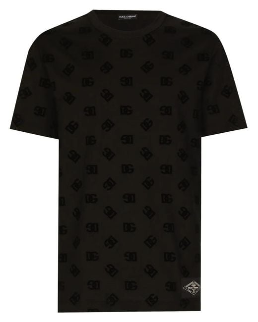 Dolce & Gabbana Black Cotton Clothing T-Shirts And Polos for men
