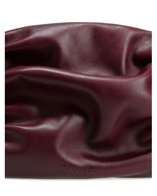 Bolso De Hombro Opéra Pequeño De Piel De Becerro Repetto de color Purple