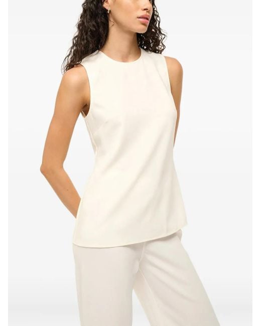 Staud White Bronte Top