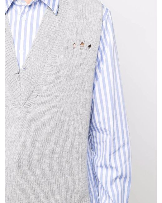 Maison Margiela Blue Shirts White