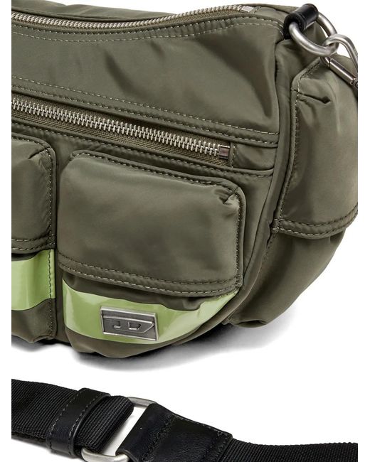 DIESEL Metallic Multi-Pocket Shoulder Bag